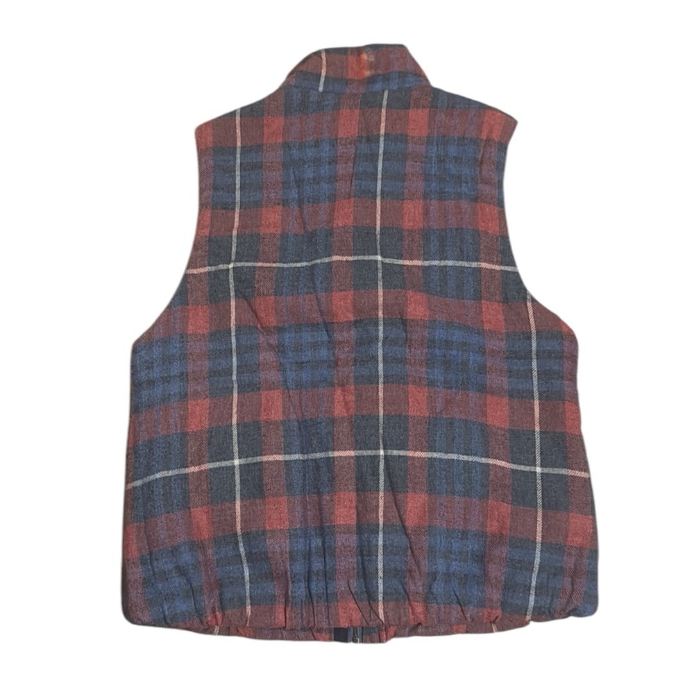 DYLAN Plaid Sherpa lined Vest size medium - Picture 5 of 11